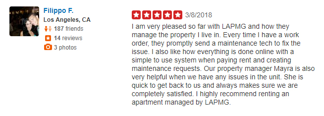 LAPMG Yelp reviews