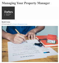 Managing your property manager