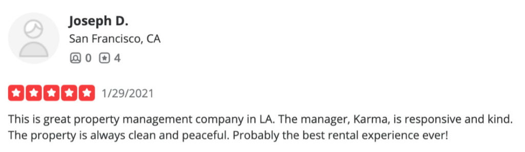 On-site Manager testimonial Los Angeles Property Management Group