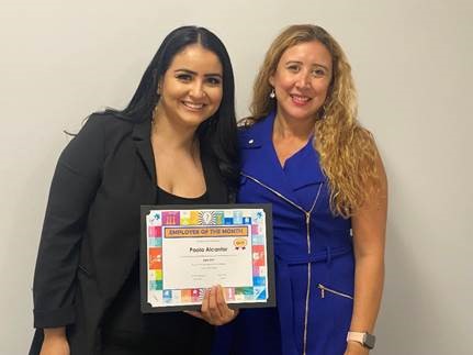Congratulations Paola, Employee of the Month June 2022