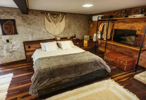 cozy bedroom in rented home