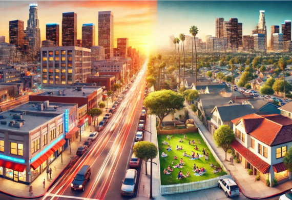 subruban and urban city