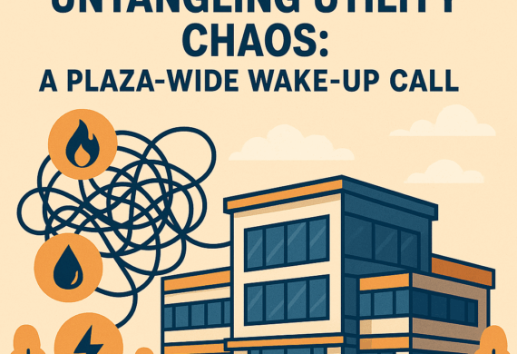 Untangling Utility Chaos: A Plaza-Wide Wake-Up Call