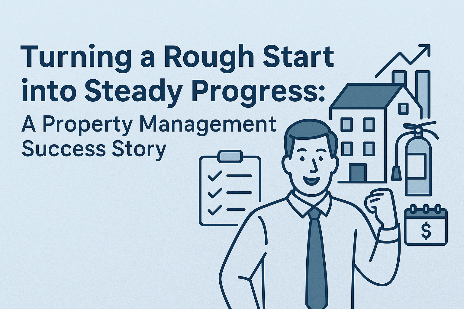 property manager in front of property